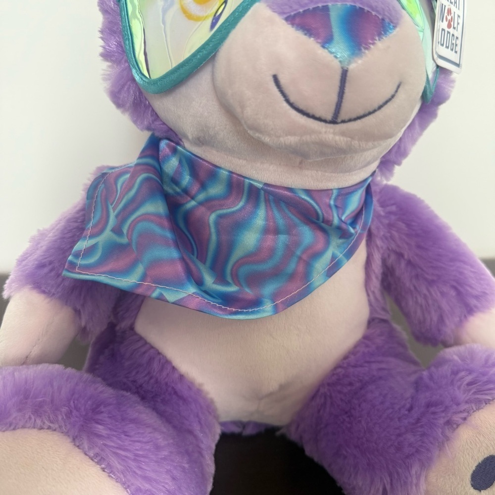 NWT Great Wolf Lodge Snowboard Sports Purple Plush Teddy Bear Winter Youth Girl - Picture 5 of 10